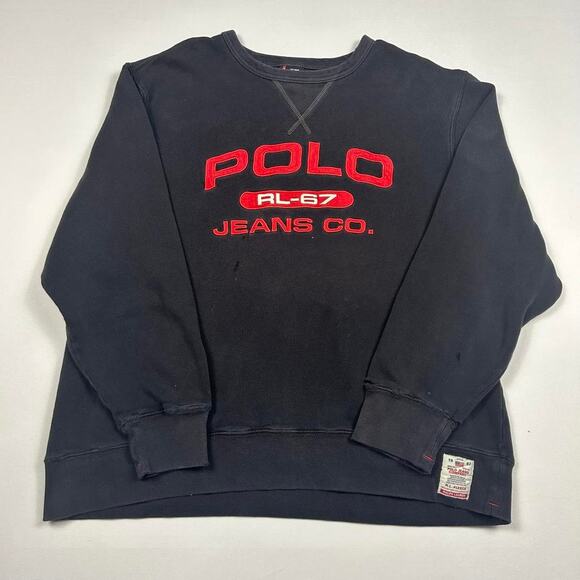 Vintage Polo Jeans Company Spellout Sweatshirt - Picture 1 of 7